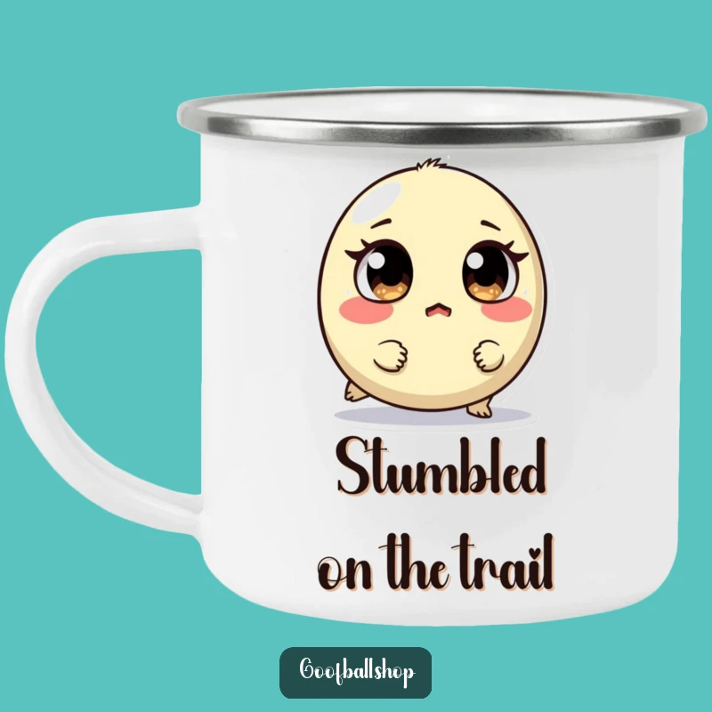 Funny Camp Mug: Tripping Creature Surprise, Sip Your Adventure with Humor