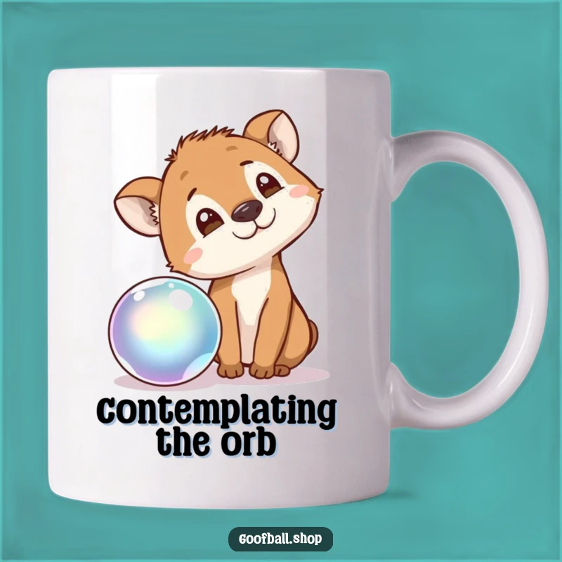 Funny Curious Animal Mug: Ball Obsession, Perfect Gift for Pet Lovers!