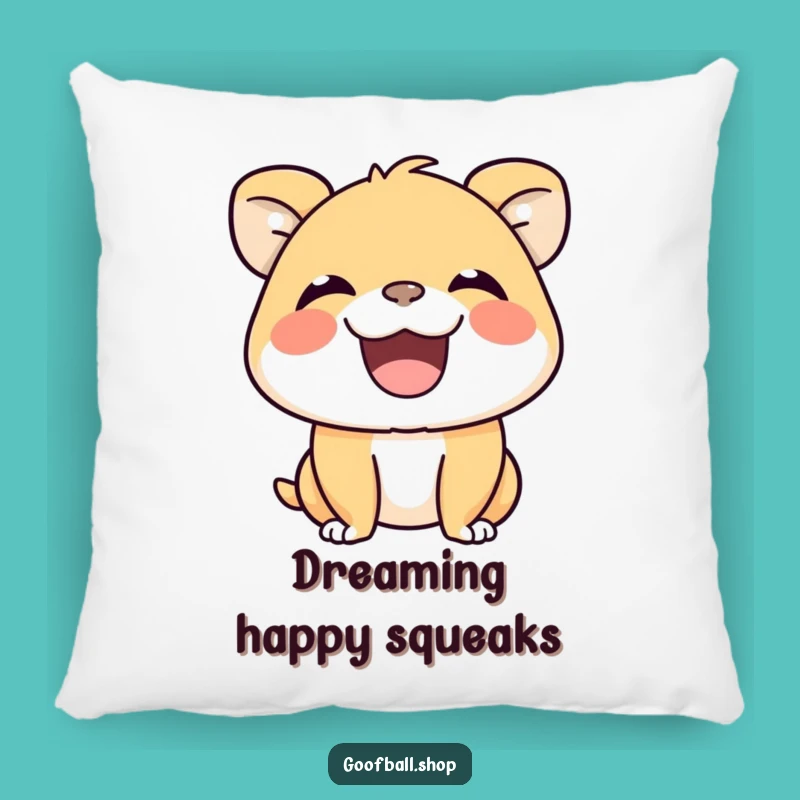 Funny Animal Grin Pillow: Cuddle Up with Joy, Perfect Comfy Gift!