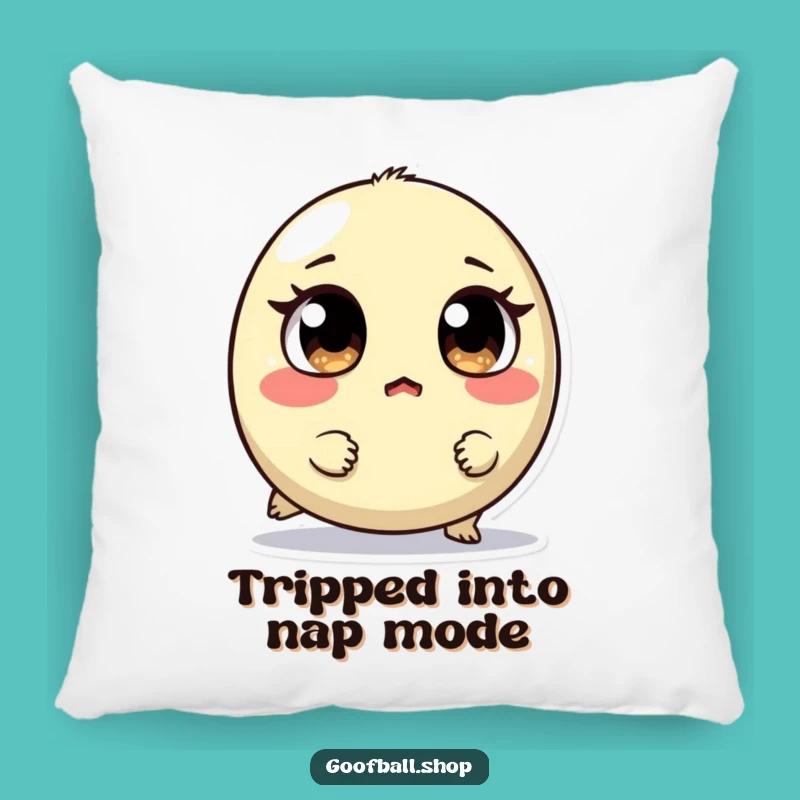 Funny Accent Pillow: Tripping Creature Surprise, Cozy & Hilarious Home Decor