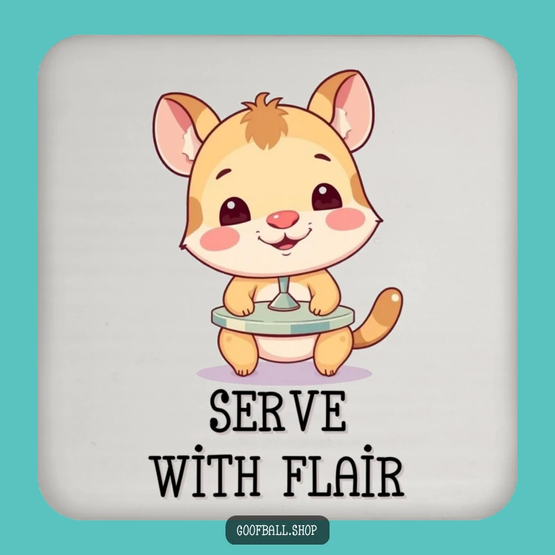 Funny Animal Plate Balancing Drink Coaster: Protect Surfaces with Humor, Great Gift!