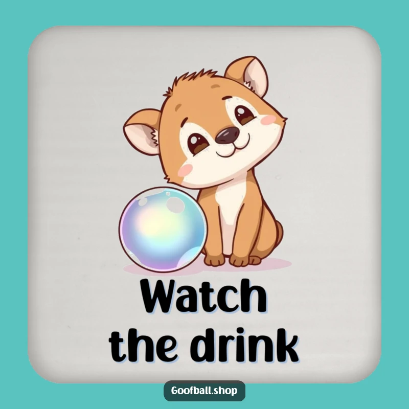 Funny Curious Animal Drink Coaster: Protect Surfaces with Charm, Perfect Gift!