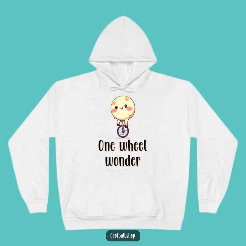 Cozy Funny Unicycle Hoodie: Spotty Character Wobble, Warm and Hilarious Gift